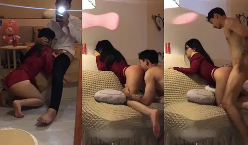 Poster of Bé sinh viên kính cận váy đỏ đưa em đi chơi mà anh vét máng vỗ đỏ hết cả mông em