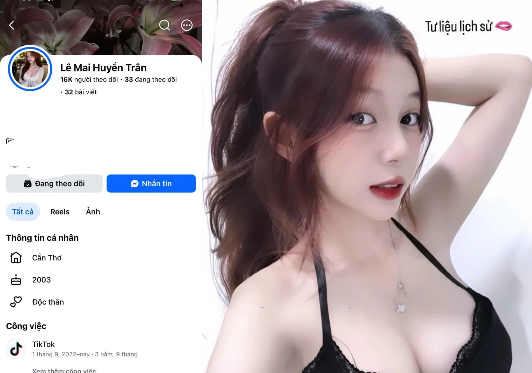 Poster of Video sex em Lê Mai Huyền Trân xinh